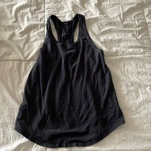 black lululemon racerback workout tank top